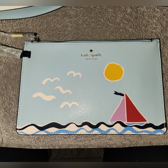 ♠️Kate Spade♠️$399 RETAIL Set Sail Large Tote w/matching wristlet. NWT - Picture 12 of 15
